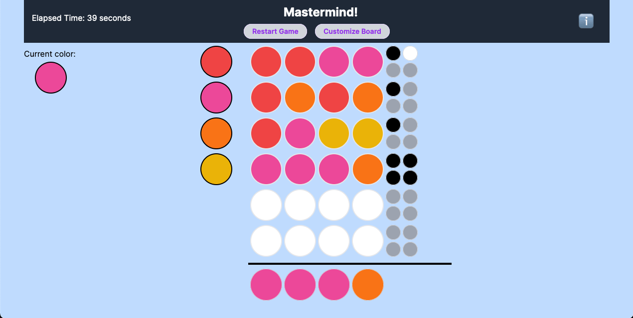 Mastermind - Current Image